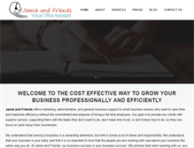Tablet Screenshot of jamieandfriends.com